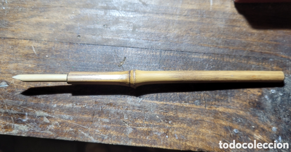 Escriban&iacute;a: PLUMA DE BAMBU CON SU ESTUCHE - Foto 1