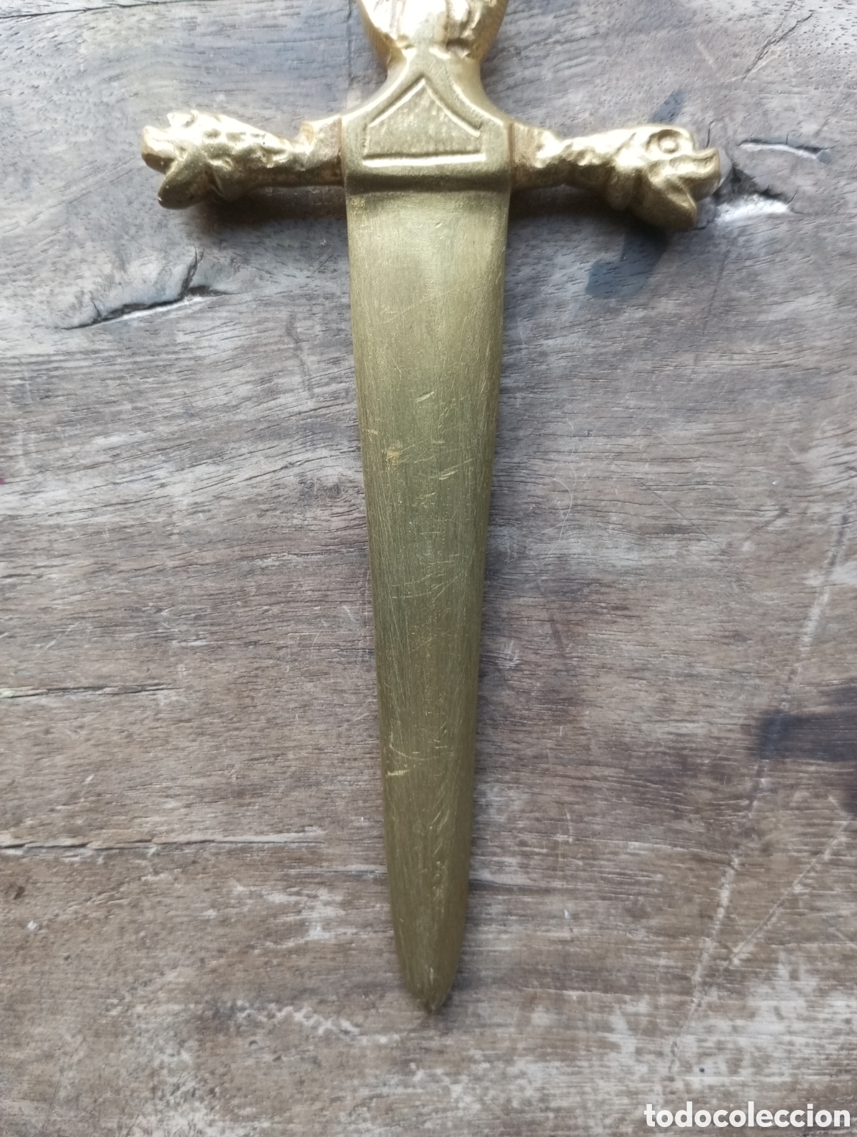Escriban&iacute;a: ABRECARTAS BRONCE MACIZO. - Foto 7