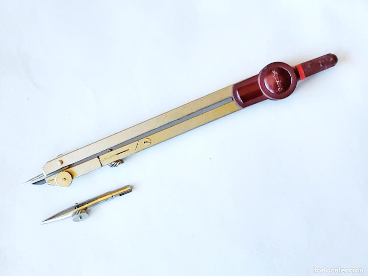 Escriban&iacute;a: COMPAS ROTRING REF SO214320 GRANATE A&Ntilde;OS 80 90 - Foto 1