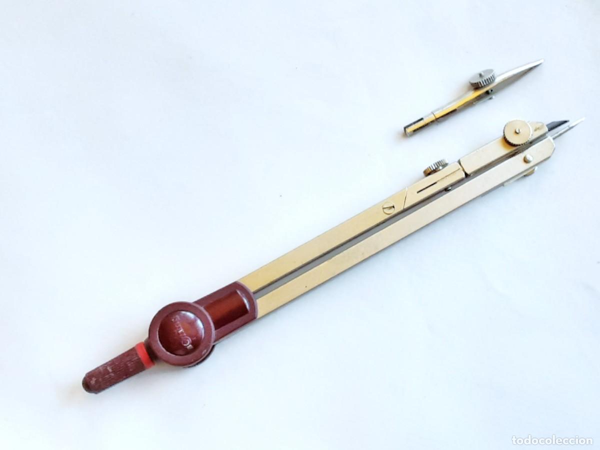 Escriban&iacute;a: COMPAS ROTRING REF SO214320 GRANATE A&Ntilde;OS 80 90 - Foto 2