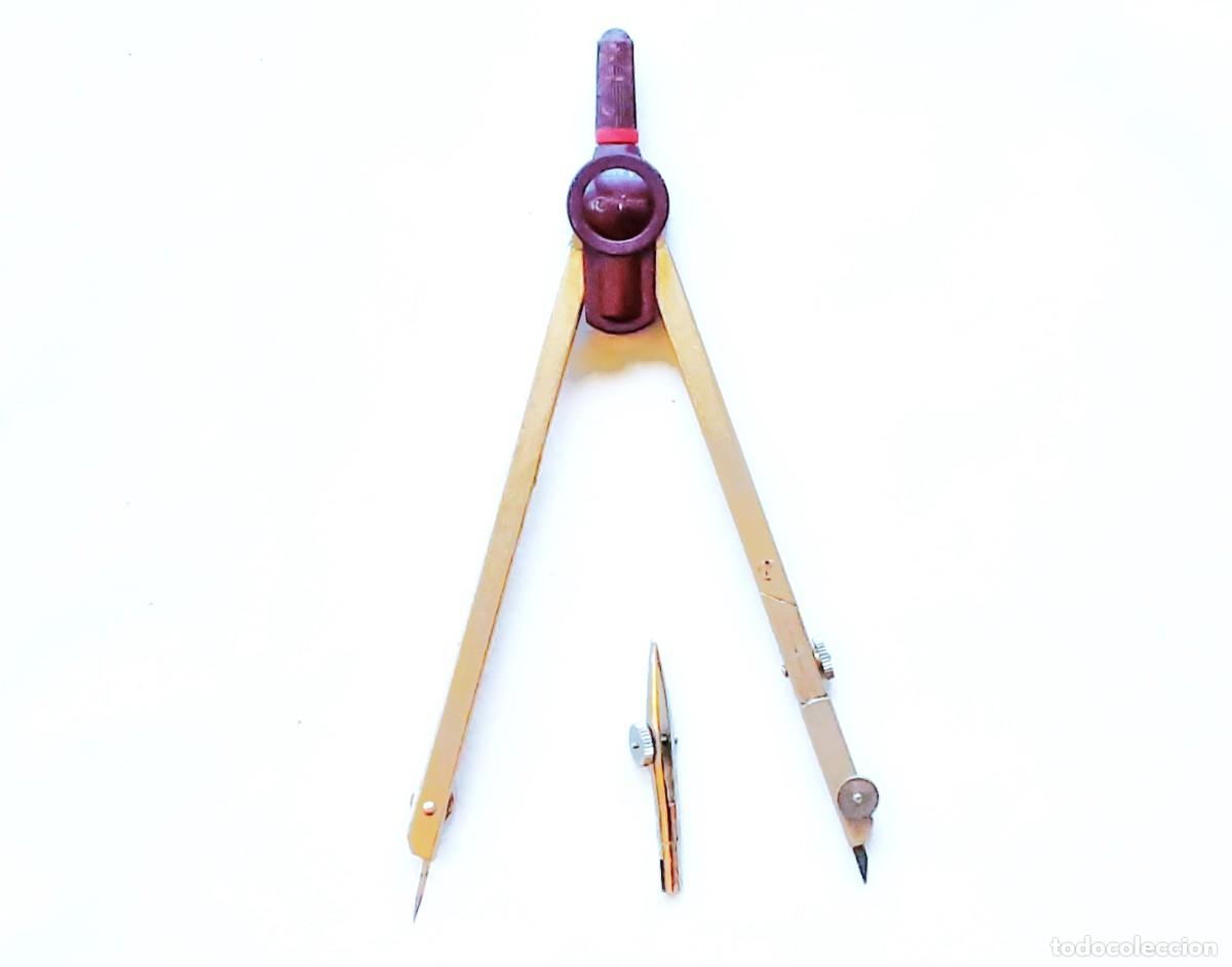 Escriban&iacute;a: COMPAS ROTRING REF SO214320 GRANATE A&Ntilde;OS 80 90 - Foto 5