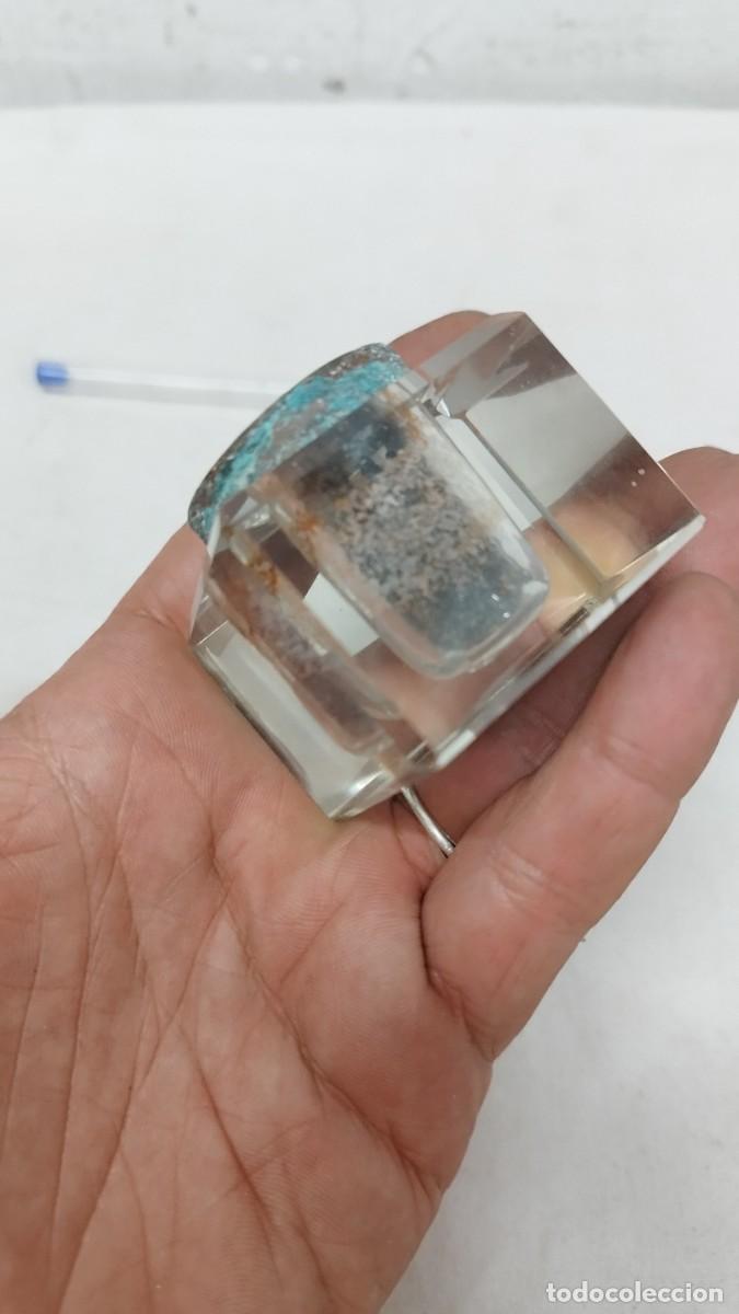 Escriban&iacute;a: Antiguo tintero de cristal - Foto 4
