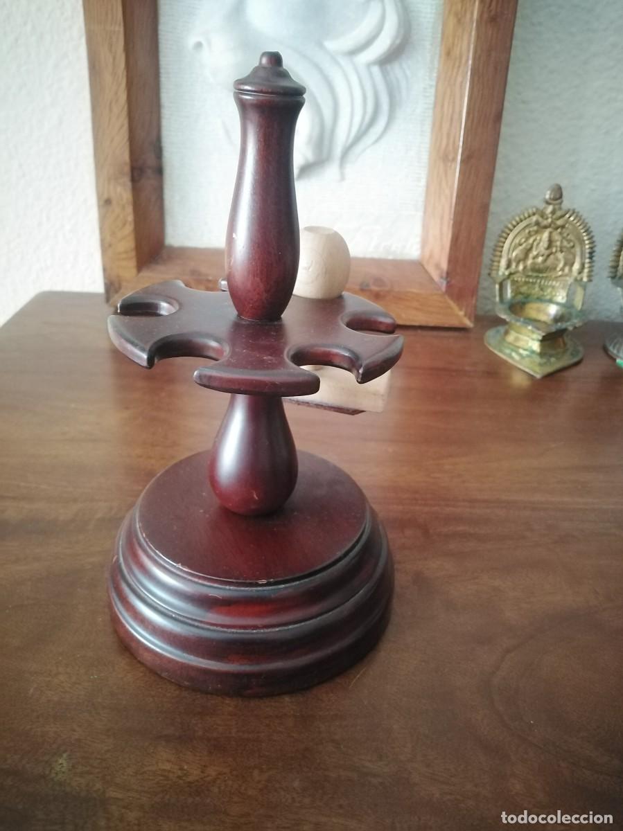 Escriban&iacute;a: Portasellos tamp&oacute;n para seis. En madera. - Foto 1
