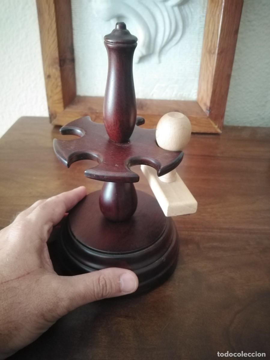 Escriban&iacute;a: Portasellos tamp&oacute;n para seis. En madera. - Foto 5