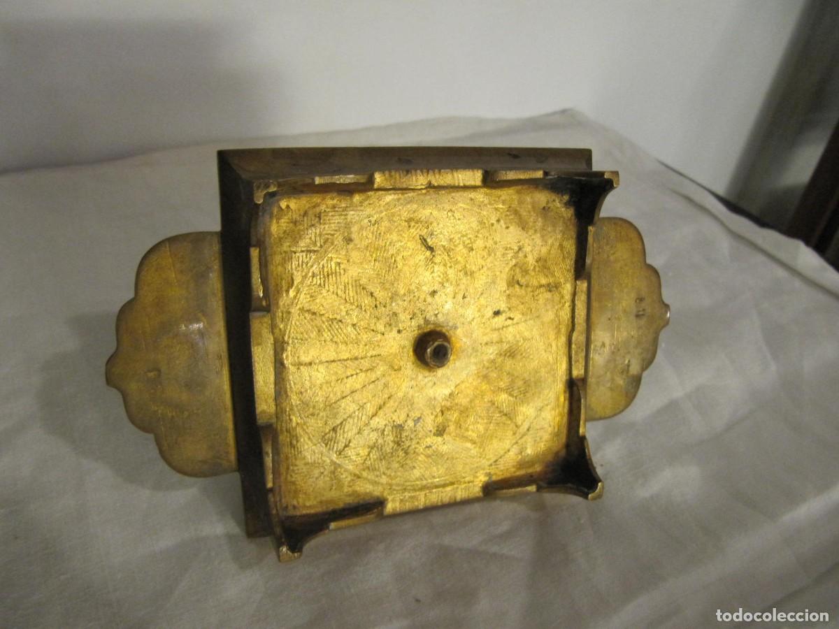 Escriban&iacute;a: ANTIGUO TINTERO DE BRONCE CLOISONNE - CON DECORACION ESMALTADA - Foto 7