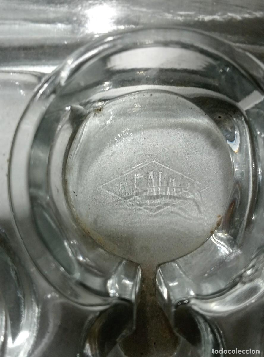 Escriban&iacute;a: TINTERO MUY ANTIGUO DE VIDRIO RENAU - Foto 3