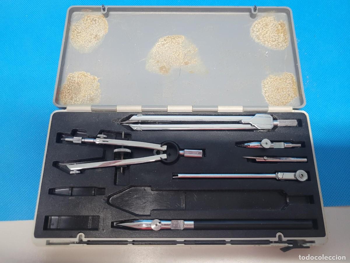 Escriban&iacute;a: CAJA DE COMPASES A&Ntilde;OS 60 ver im&aacute;gen - Foto 1