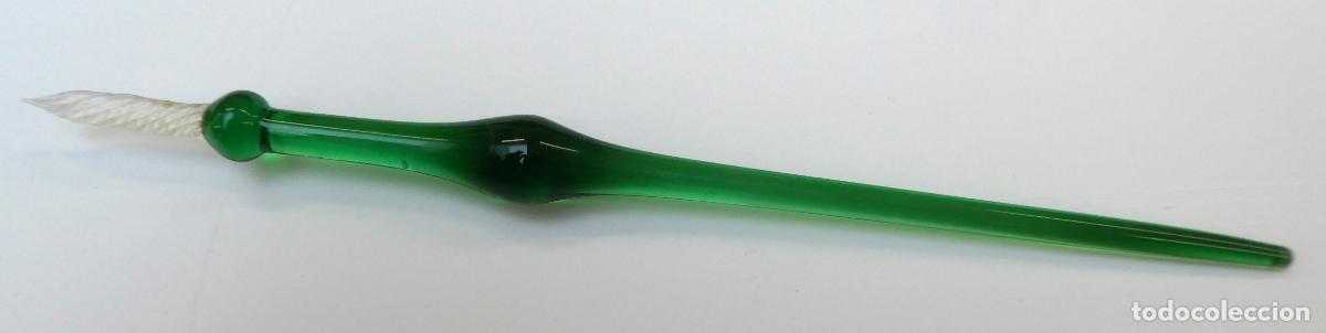 Escriban&iacute;a: ANTIGUA PLUMA DE CRISTAL - Foto 2