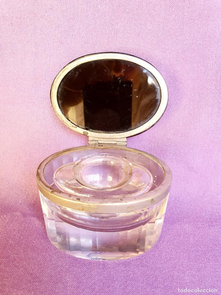 Escriban&iacute;a: Tintero cristal. 1940-50. - Foto 1