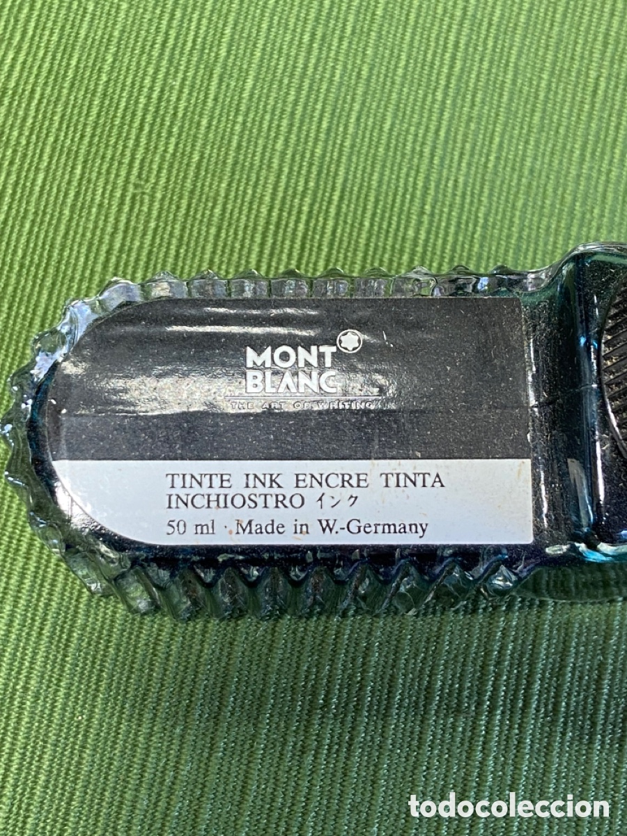 Escriban&iacute;a: Tintero de cristal (tinta) MONTBLANC. - Foto 4