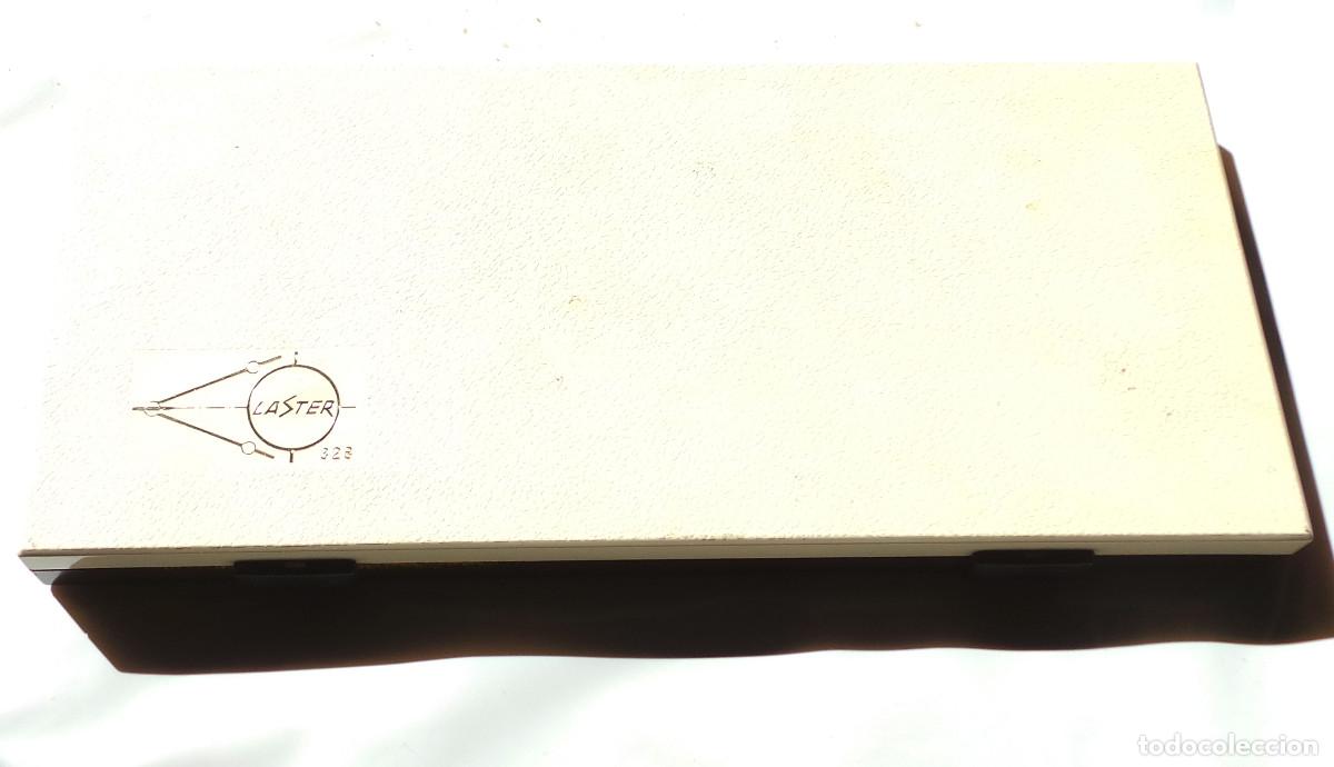 Escriban&iacute;a: ESTUCHE ANTIGUO COMP&Aacute;S DE PRECISI&Oacute;N, CONJUNTO DE DIBUJO. LASTER. - Foto 4