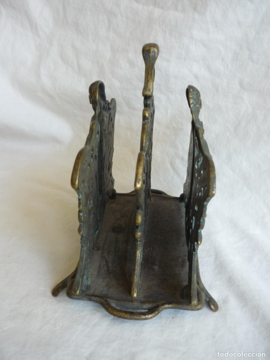 Escriban&iacute;a: Portacartas estilo modernista en bronce - Foto 3