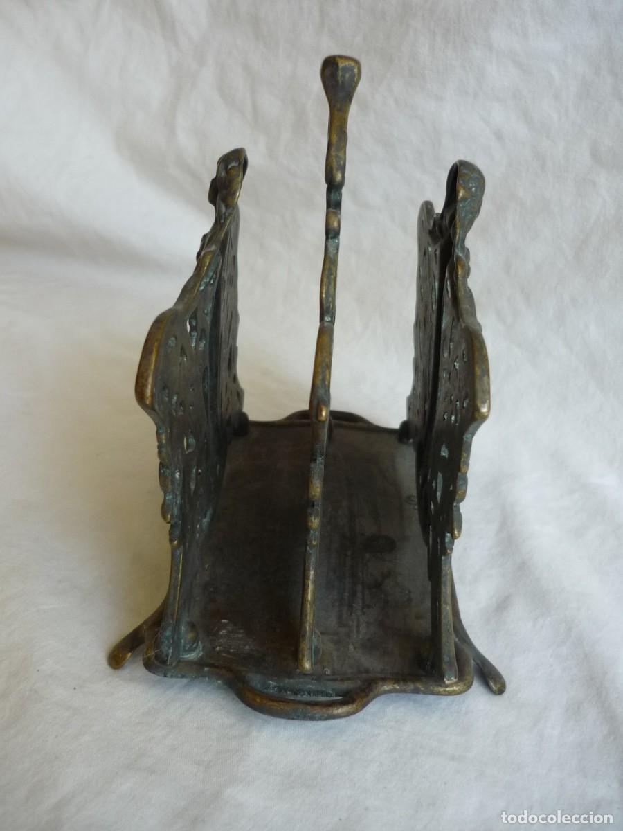 Escriban&iacute;a: Portacartas estilo modernista en bronce - Foto 5