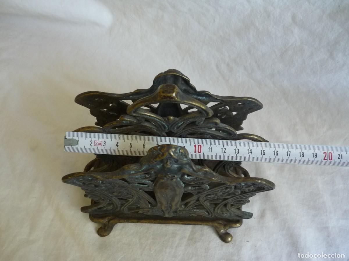 Escriban&iacute;a: Portacartas estilo modernista en bronce - Foto 9