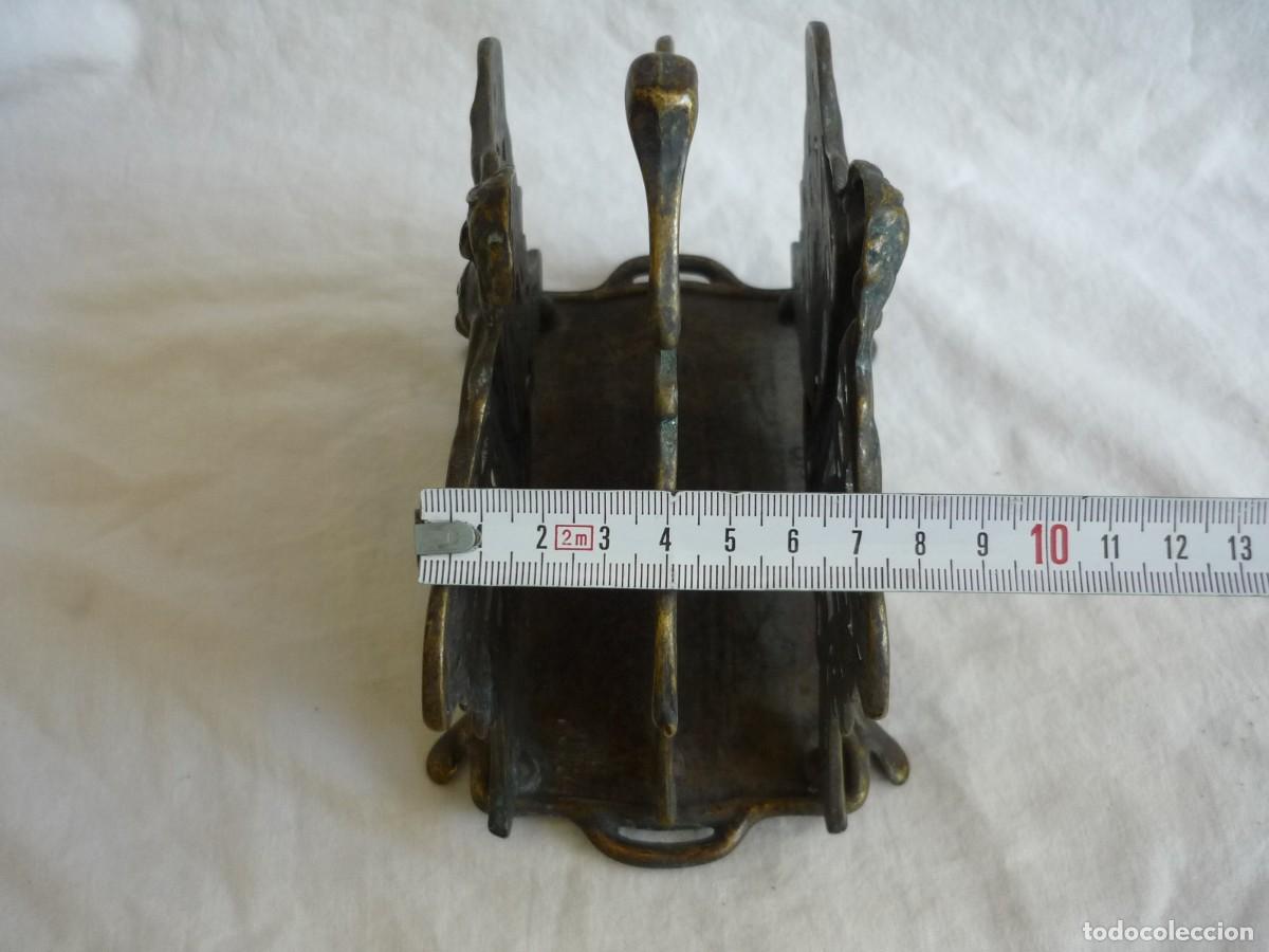 Escriban&iacute;a: Portacartas estilo modernista en bronce - Foto 10