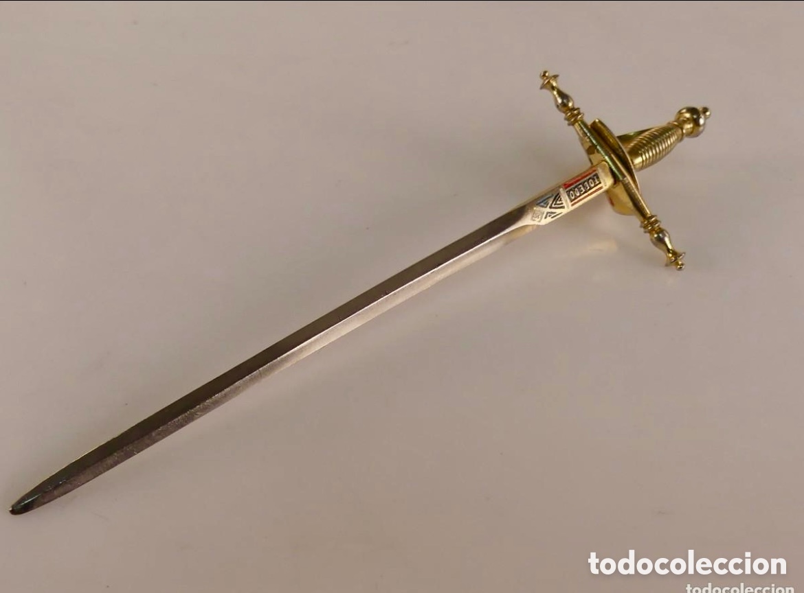 Escriban&iacute;a: ABRECARTAS ESPADA DE TOLEDO ANTIGUO - Foto 9