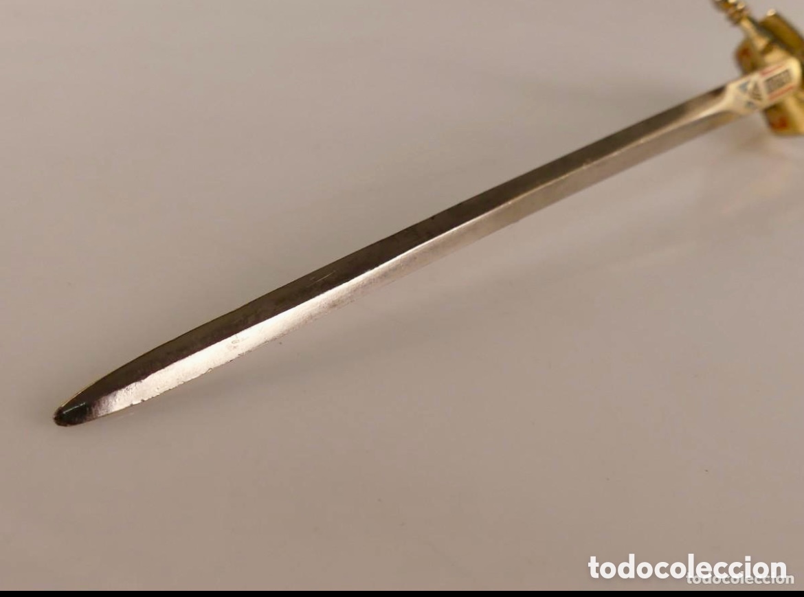 Escriban&iacute;a: ABRECARTAS ESPADA DE TOLEDO ANTIGUO - Foto 10