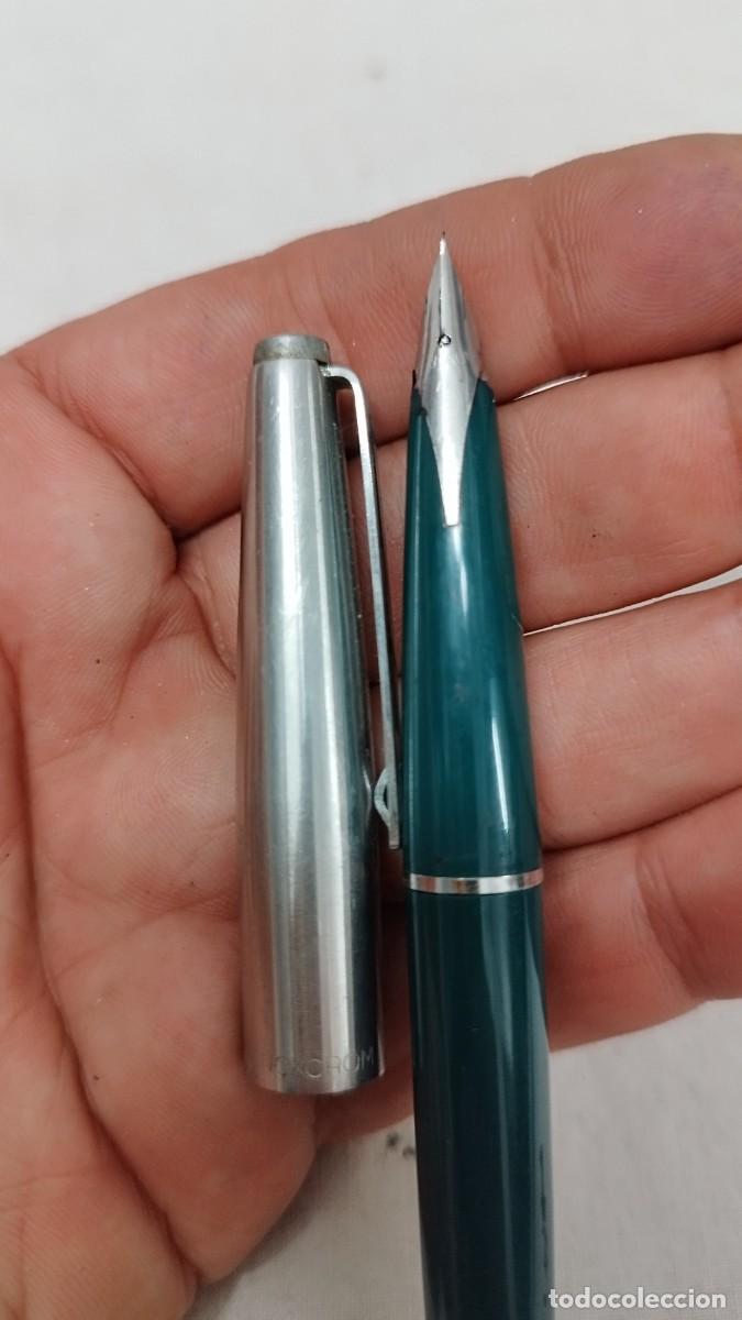 Escriban&iacute;a: Antigua pluma estilogr&aacute;fica inoxcrom - Foto 3
