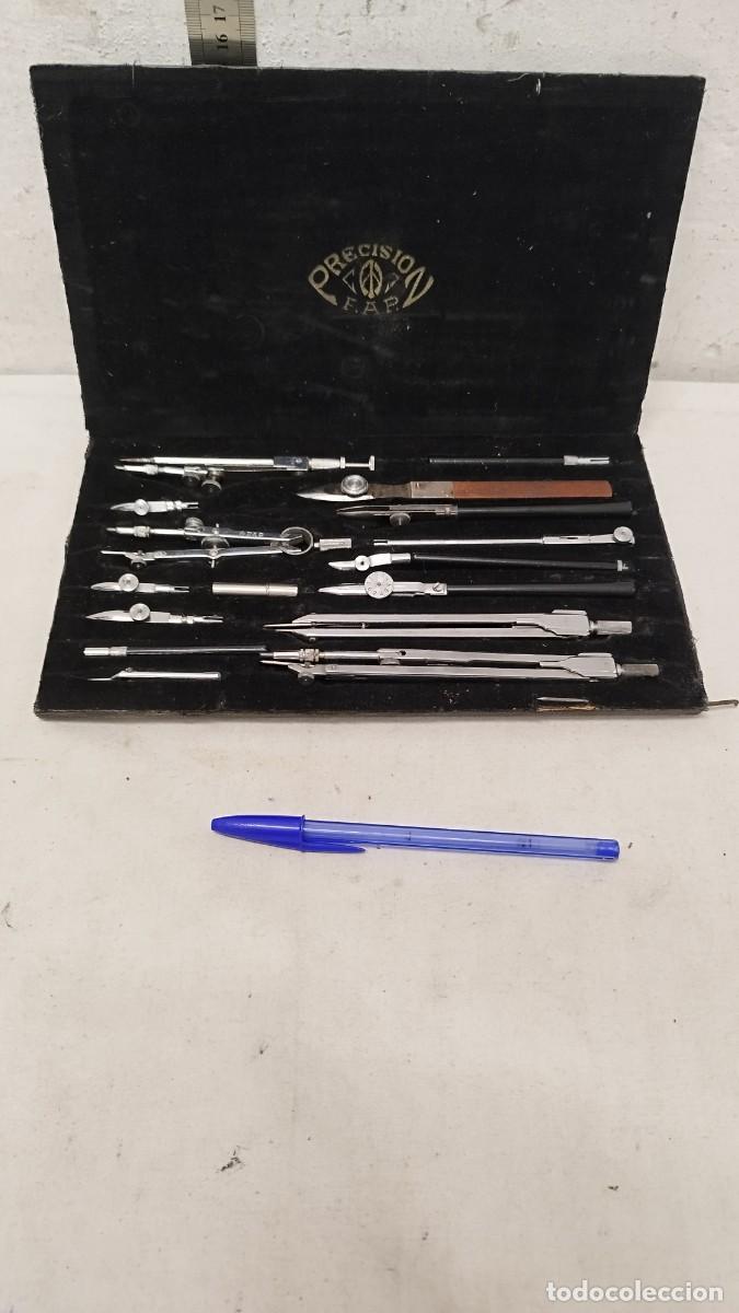 Escriban&iacute;a: Antiguo conjunto,juego de compas Precision . FA.P. - Foto 1