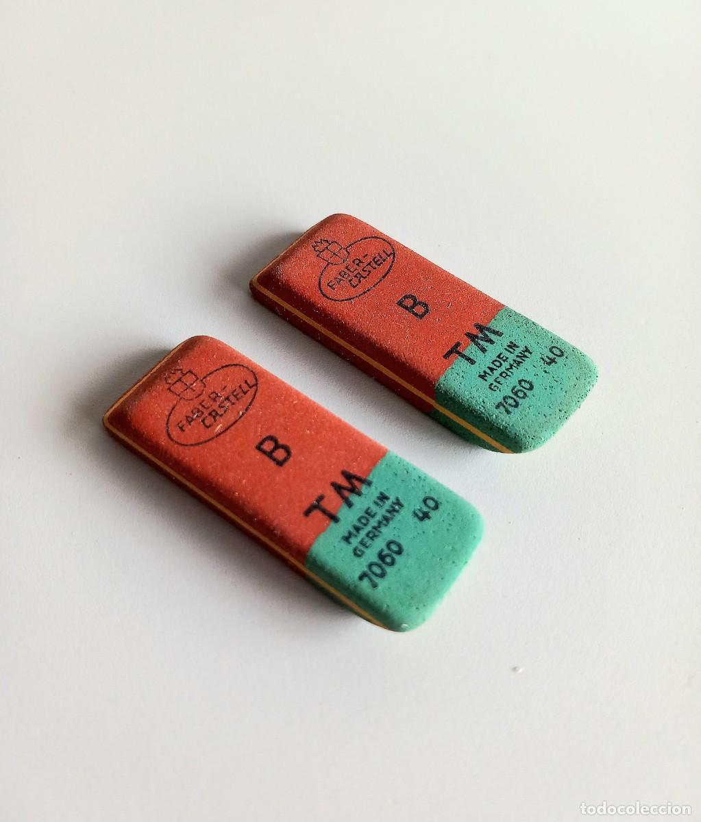 Escriban&iacute;a: FABER CASTELL. DOS GOMAS. 7060 40 - Foto 1