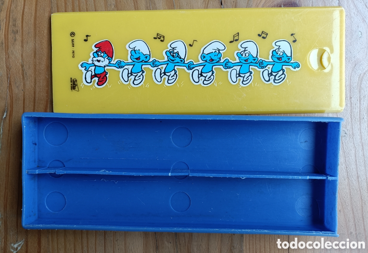 Escriban&iacute;a: Antiguo estuche de Los Pitufos Safta A&ntilde;os 80 - Foto 4