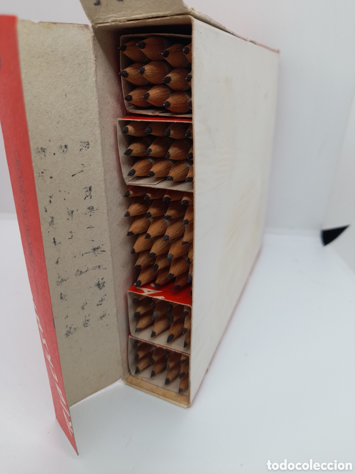 Escriban&iacute;a: CAJA CON 72 LAPICES ANTIGUOS DE TABLA DE MULTIPLICAR. SIN USAR - Foto 4