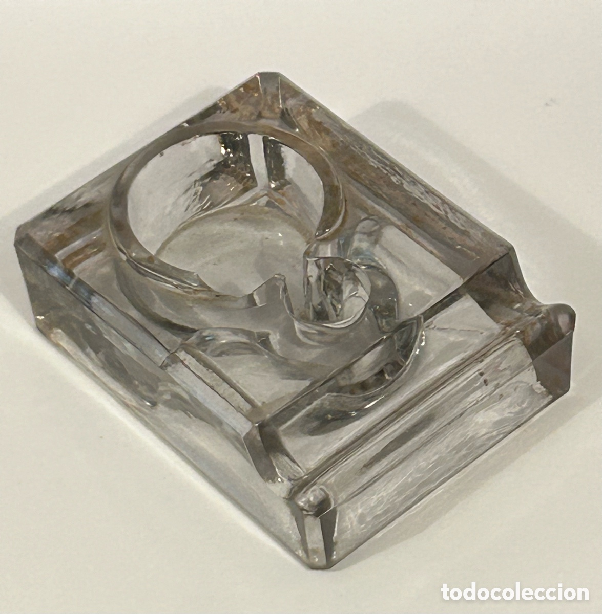 Escriban&iacute;a: ANTIGUO TINTERO DE CRISTAL - Foto 7