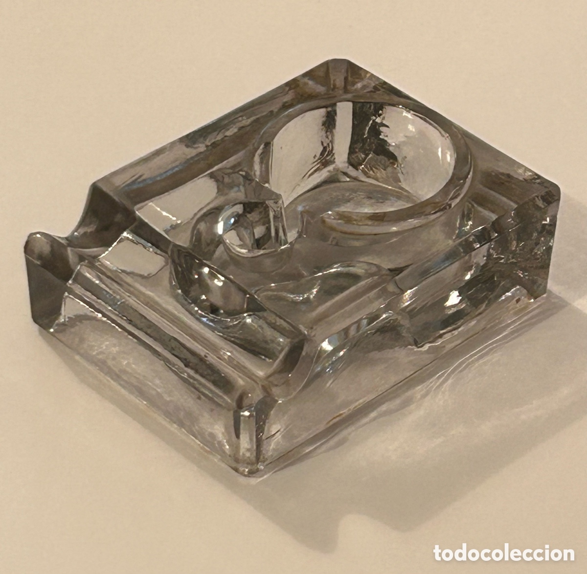 Escriban&iacute;a: ANTIGUO TINTERO DE CRISTAL - Foto 8