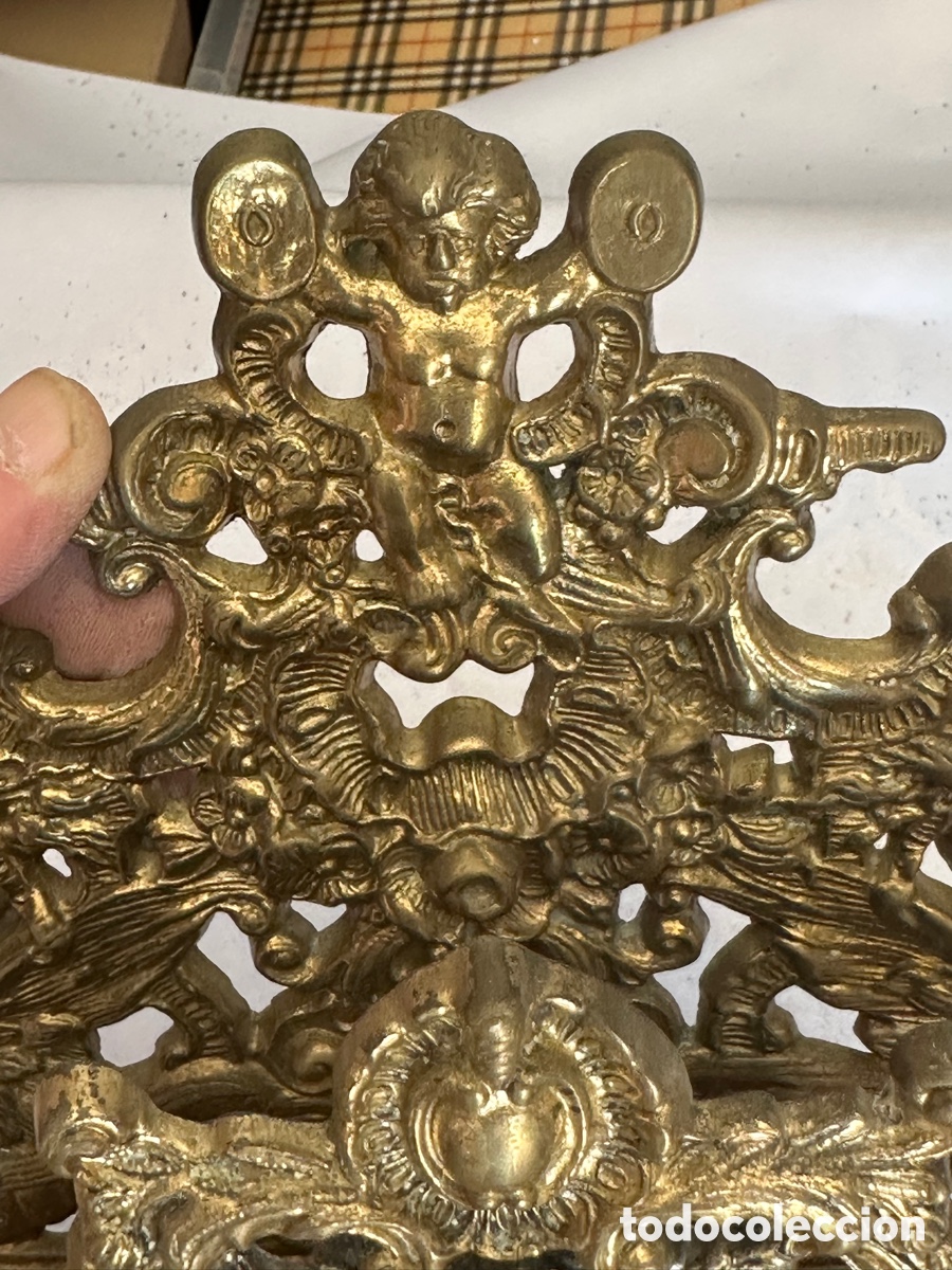 Escriban&iacute;a: Precioso tintero antiguo en bronce - Foto 5