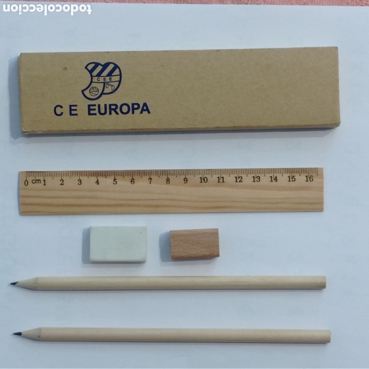 Escriban&iacute;a: ESTUCHE CARTON, C.E.EUROPA (BARCELONA) - Foto 3