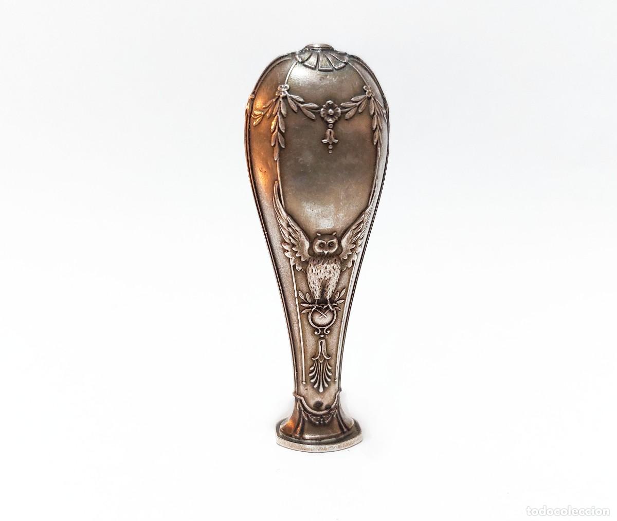 Escriban&iacute;a: Sello lacrador de plata - Siglo XIX - Foto 2
