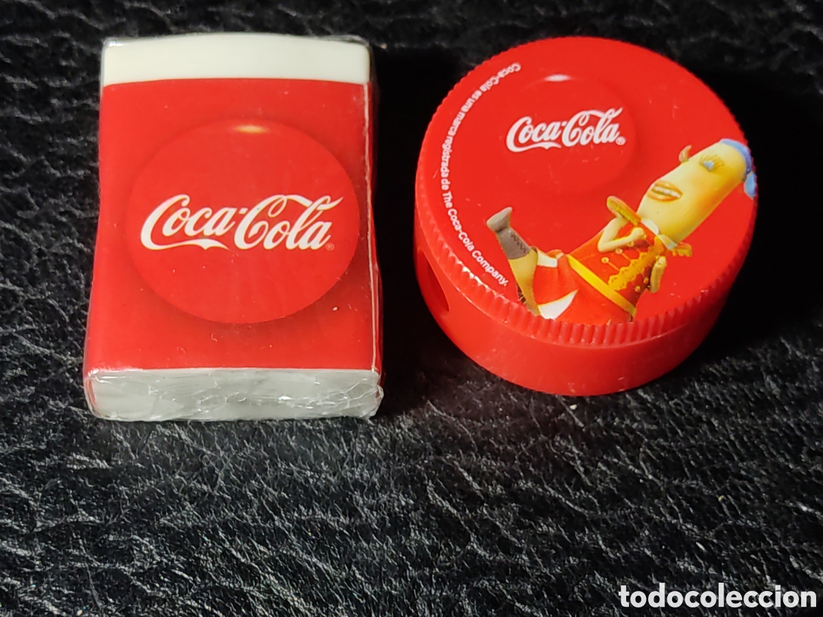 Escriban&iacute;a: Goma y sacapuntas coca cola. - Foto 1