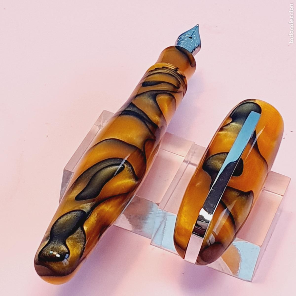 Escriban&iacute;a: PLUMA ESTILOGR&Aacute;FICA-SIN MARCA-DISE&Ntilde;O TIPO DIONISIO LASU&Eacute;N-PRECIOSA-NUEVA-DESCATALOGADACOLECCIONISTAS