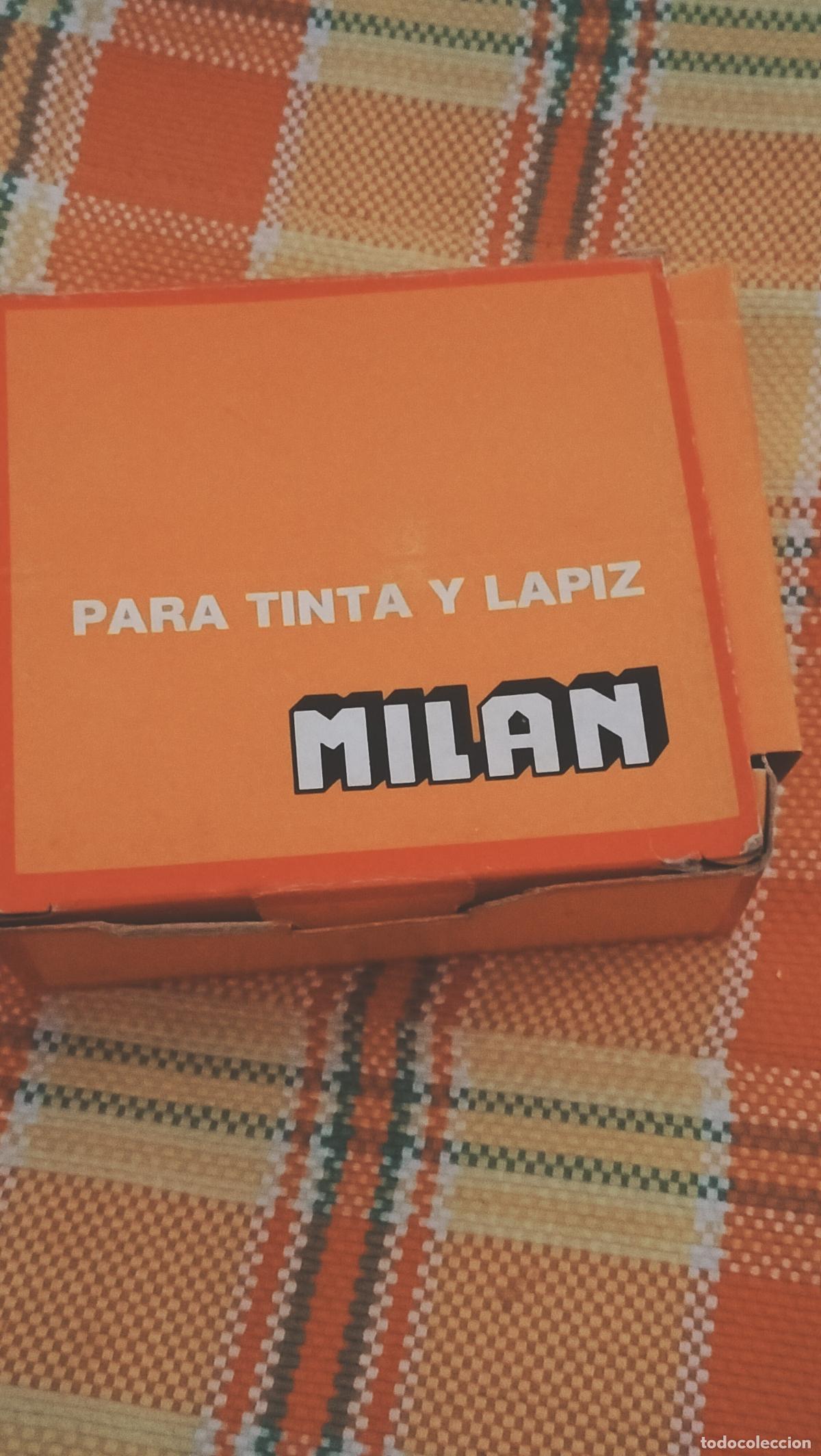 Escriban&iacute;a: ANTIGUA CAJA DE GOMAS MILAN - Foto 1