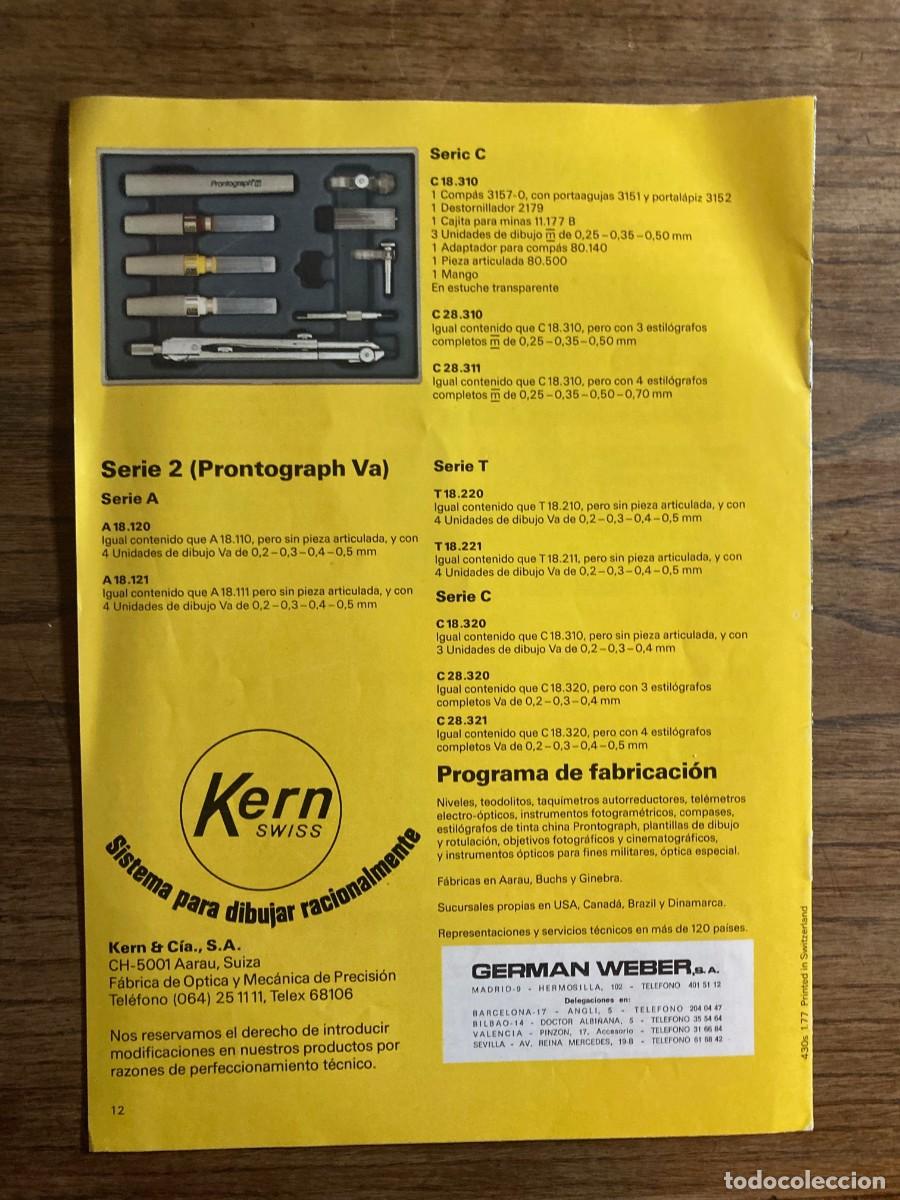 Escriban&iacute;a: CAT&Aacute;LOGO Prontograph Kern SWISS - Foto 3