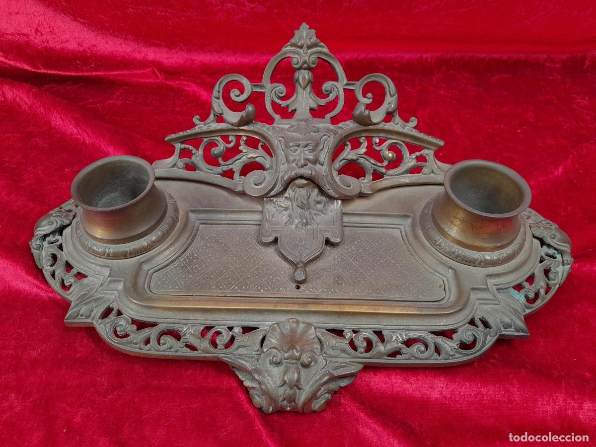Escriban&iacute;a: ESCRIBANIA DE BRONCE. CIRCA 1920 - Foto 1