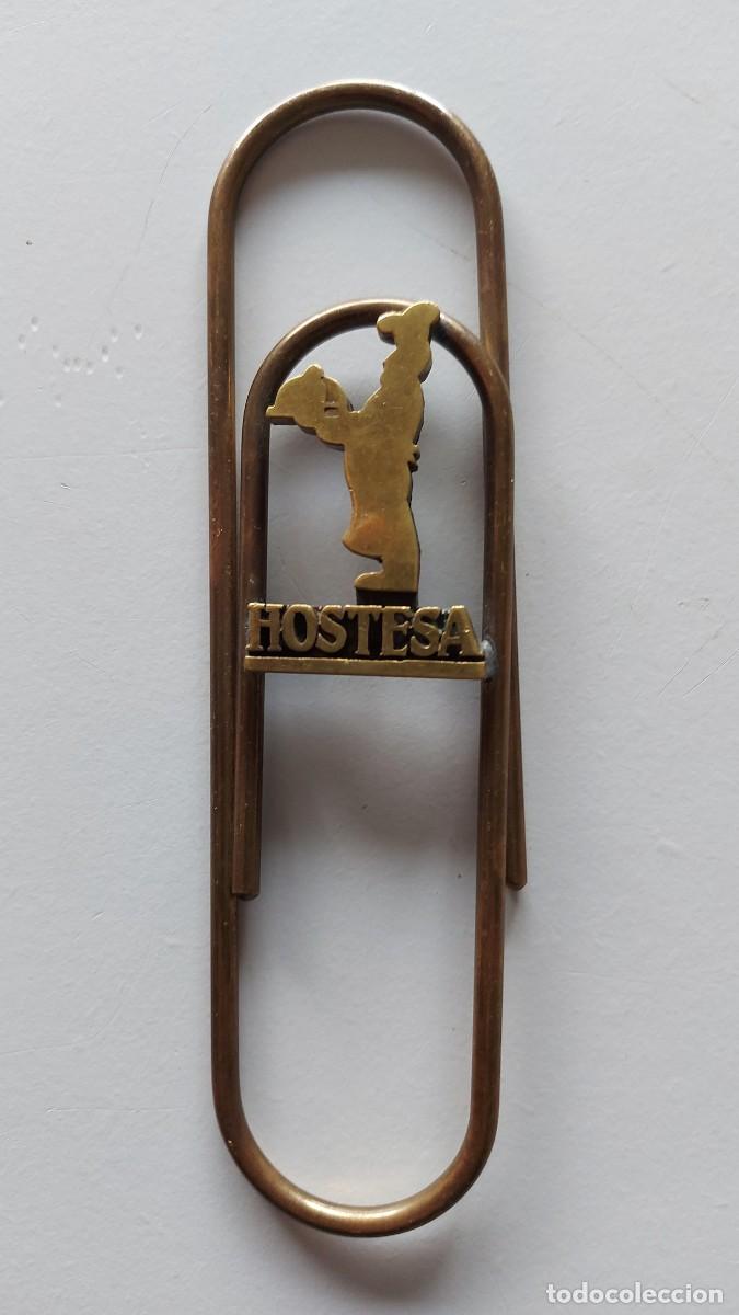 Escriban&iacute;a: CLIP SUJETAPAPELES BRONCE HOSTESA - Foto 1