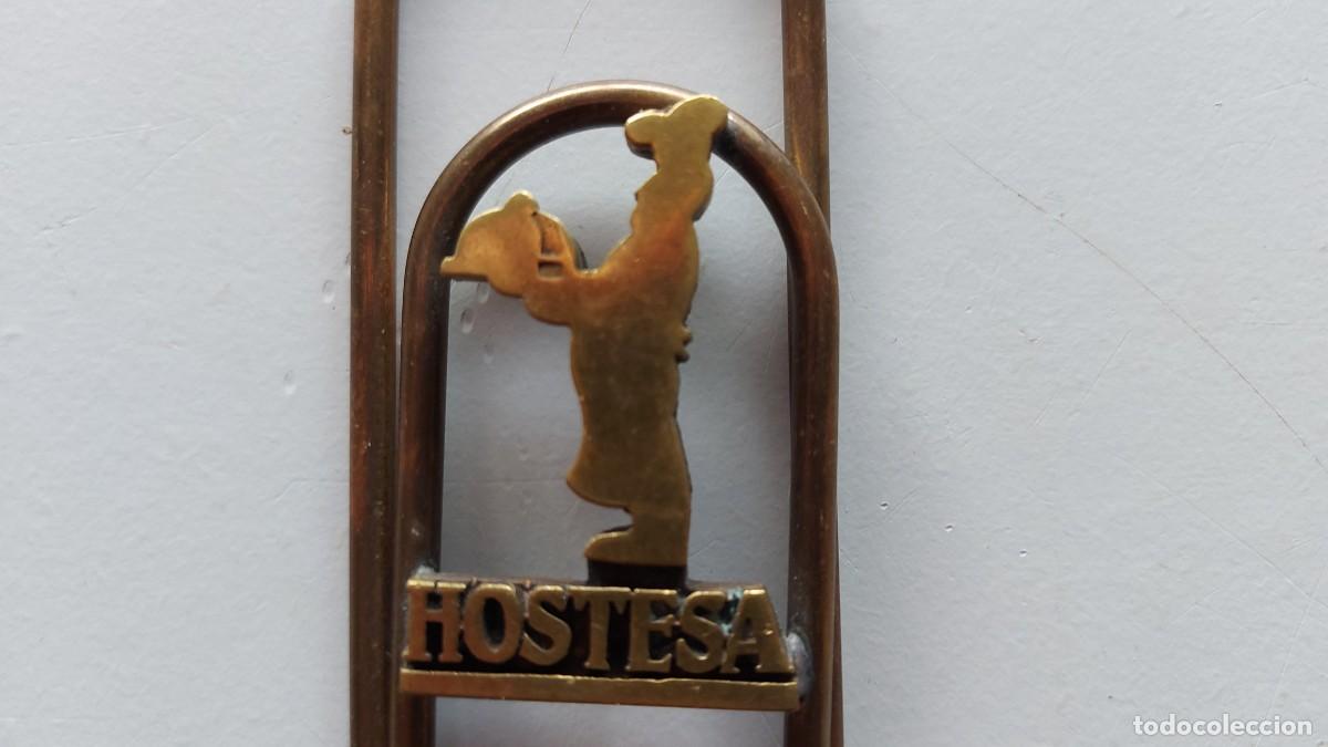Escriban&iacute;a: CLIP SUJETAPAPELES BRONCE HOSTESA - Foto 2