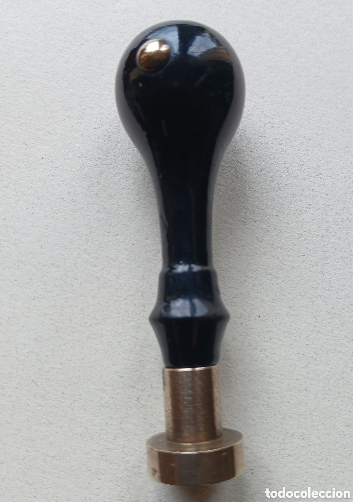 Escriban&iacute;a: Sello de lacre madera y bronce - Foto 3