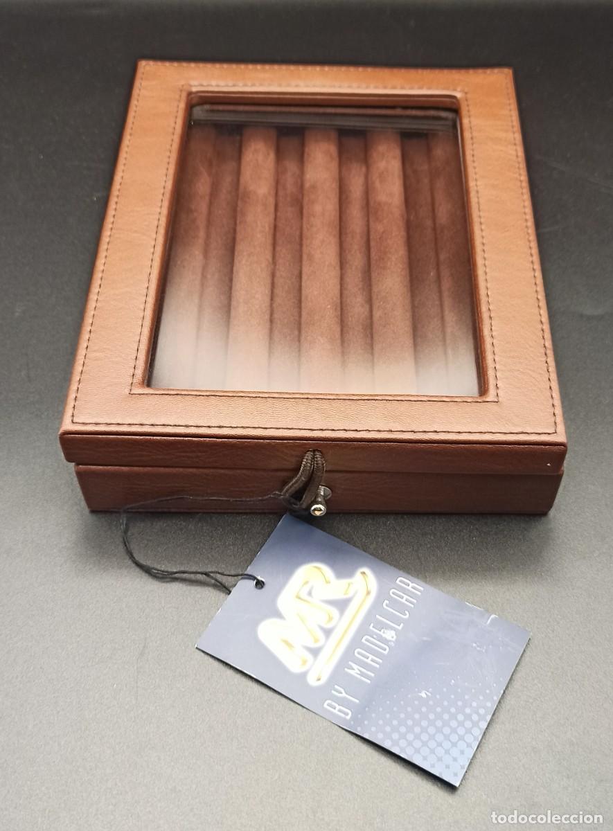 Escriban&iacute;a: Caja guarda plumas piel. Madelcar - Foto 2