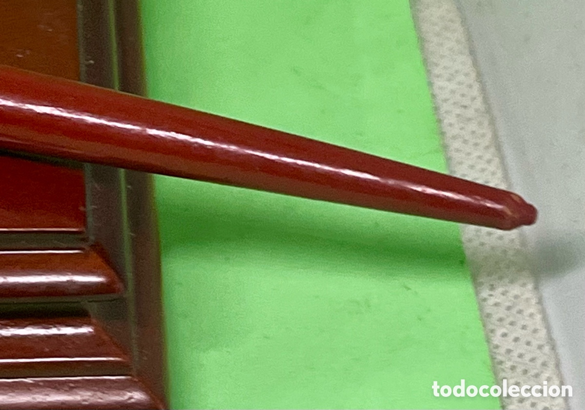 Escriban&iacute;a: ANTIGUO PLUMIN DE MADERA Y PUNTA PERRY&Co N366 LONDON - Foto 3