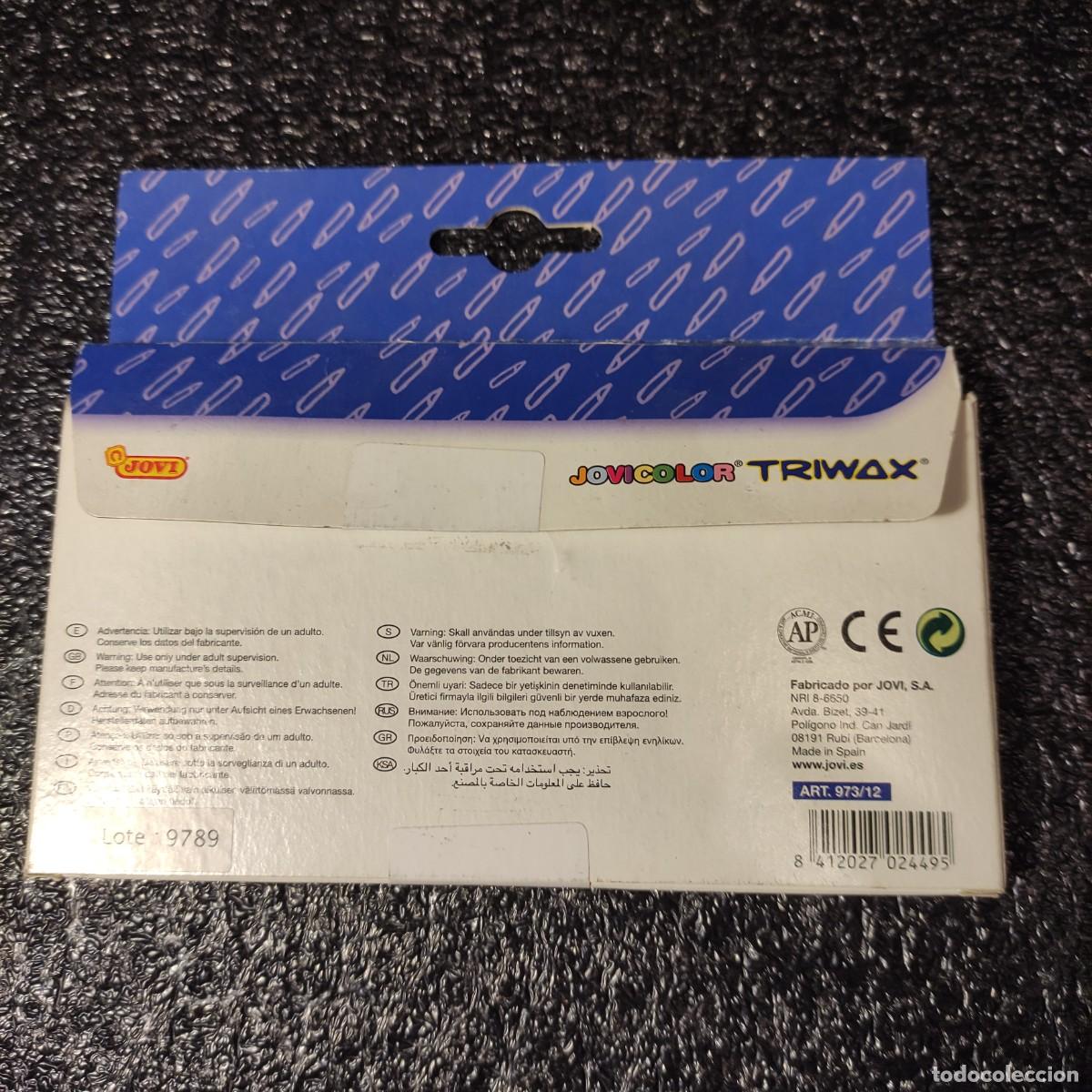 Escriban&iacute;a: JOVICOLOR TRIMAX * 12 LAPICES DE CERA TRIANGULAR ** SIN USO - Foto 2