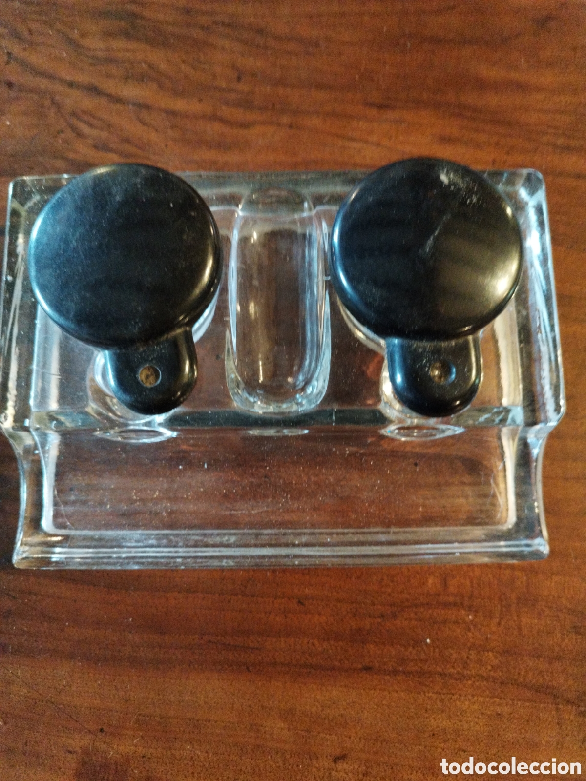 Escriban&iacute;a: Escriban&iacute;a de cristal y baquelita - Foto 1