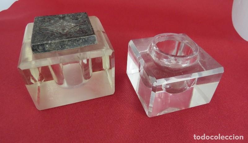 Escriban&iacute;a: Tintero de bloque de cristal - Foto 1