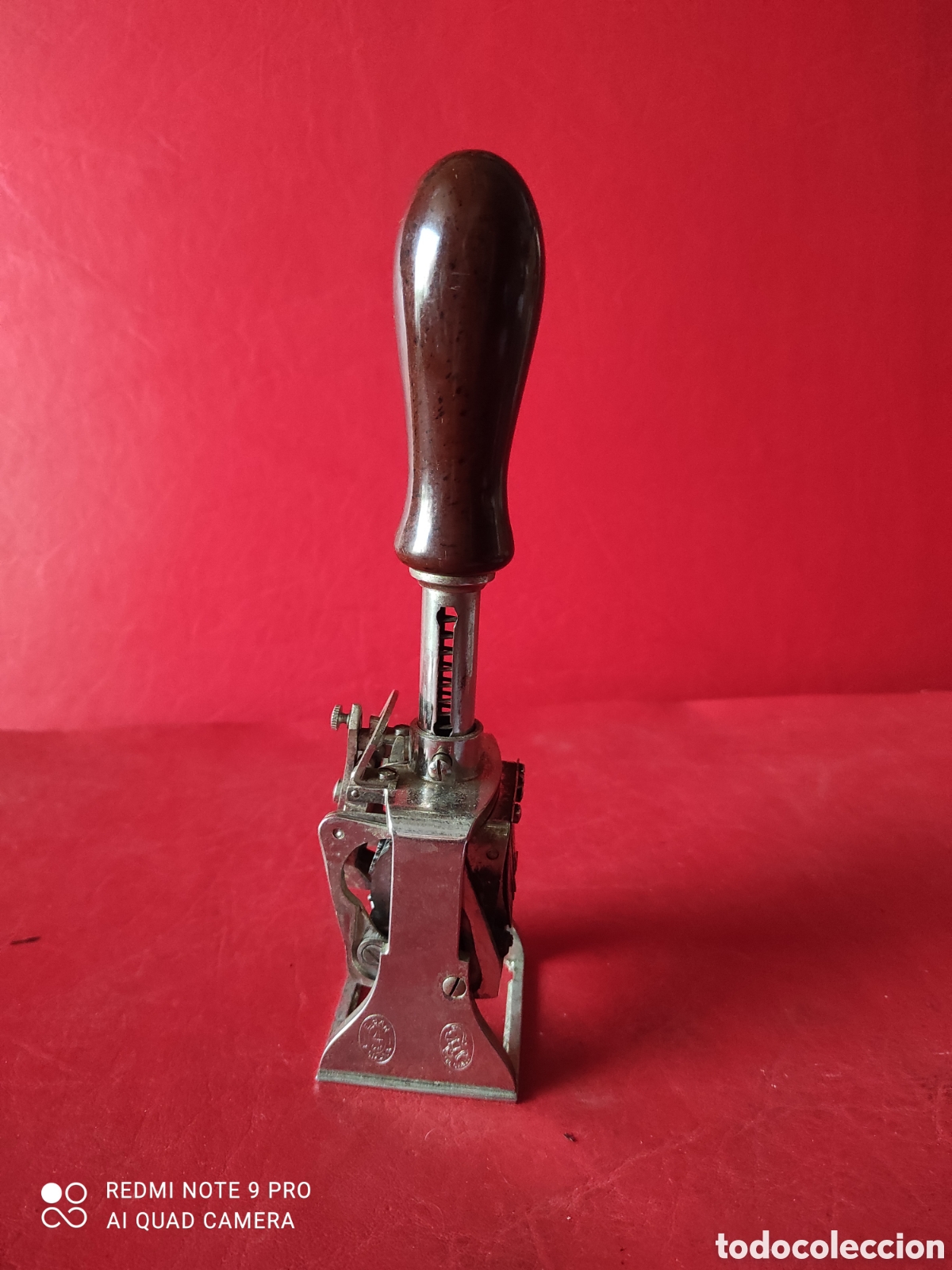 Escriban&iacute;a: Antiguo sello tampon de la marca el casco Eibar - Foto 2