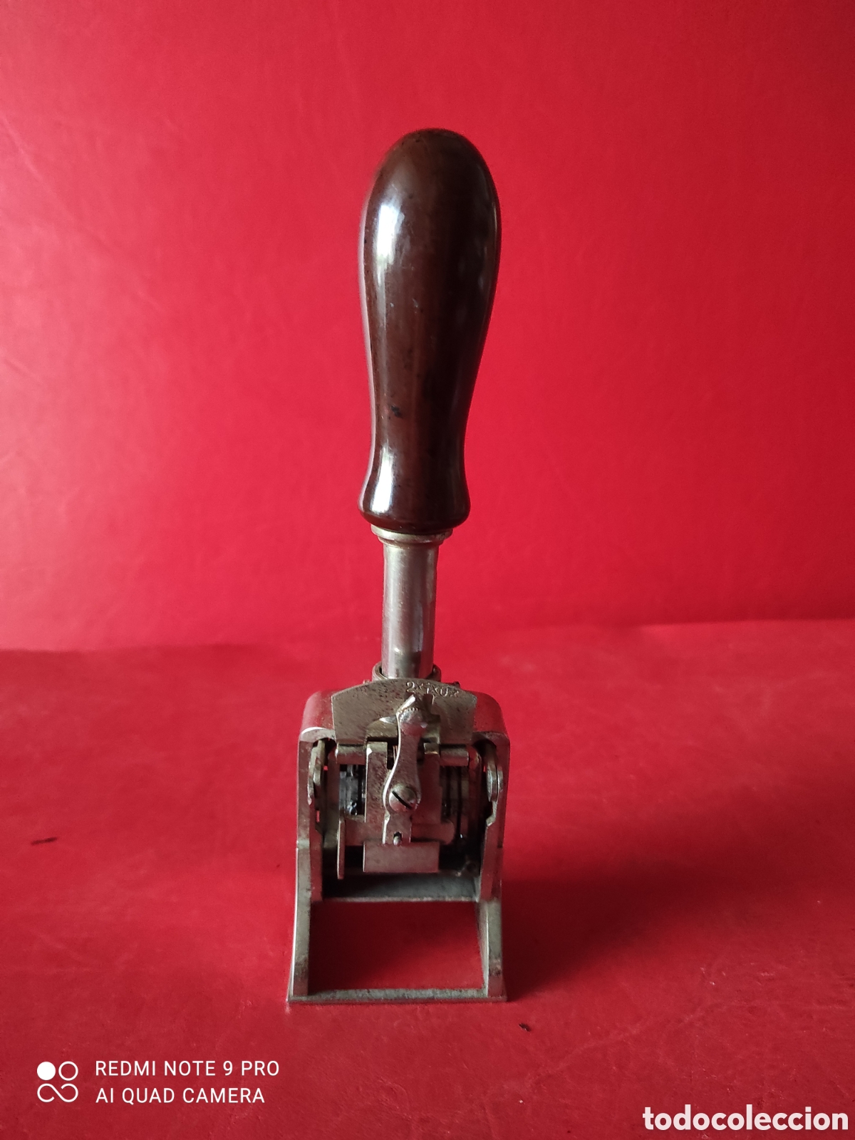 Escriban&iacute;a: Antiguo sello tampon de la marca el casco Eibar - Foto 3
