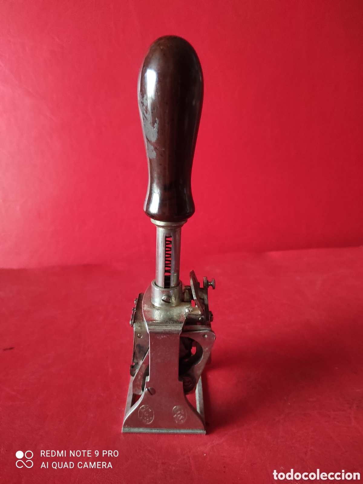 Escriban&iacute;a: Antiguo sello tampon de la marca el casco Eibar - Foto 4