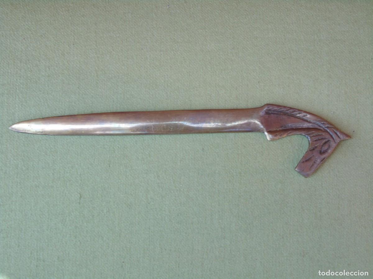 Escriban&iacute;a: ABRECARTAS DE BRONCE CABEZA DE CABALLO - Foto 2