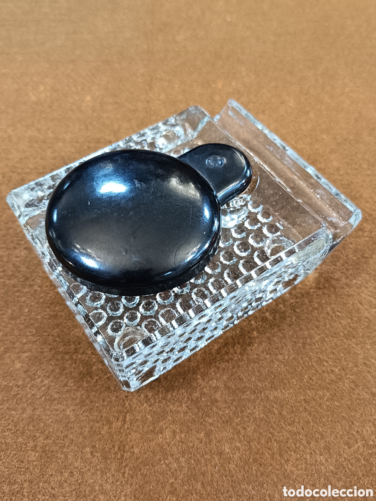 Escriban&iacute;a: TINTERO CRISTAL CON TAPA. MILAN 55 - Foto 1