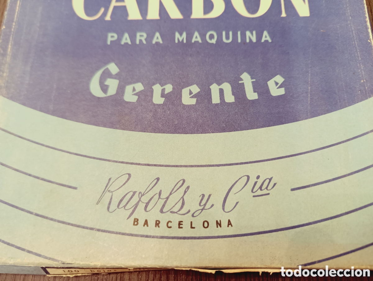 Escriban&iacute;a: Antiguo Papel Carbon GERENTE - Foto 3